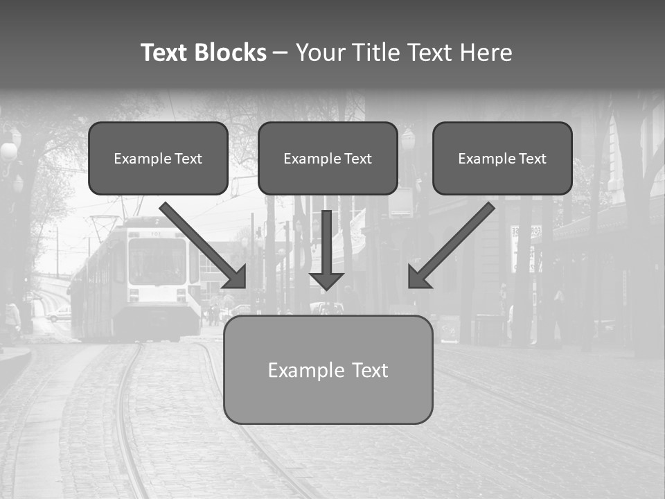 Downtown Electric Transportation PowerPoint Template
