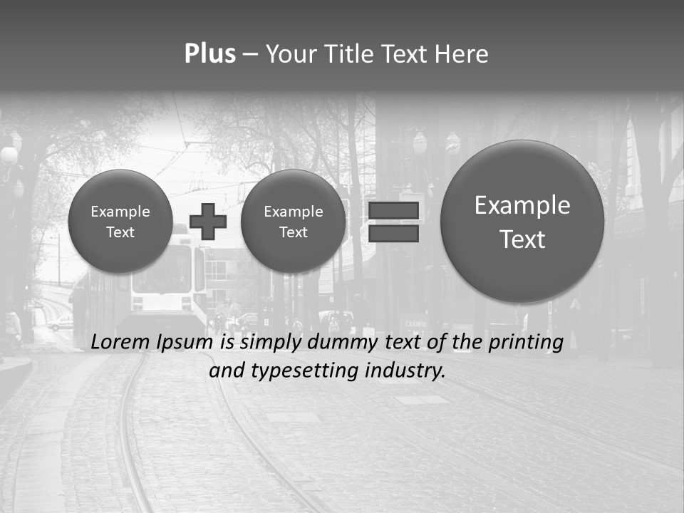 Downtown Electric Transportation PowerPoint Template