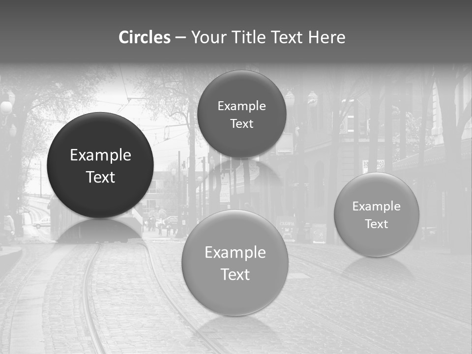 Downtown Electric Transportation PowerPoint Template