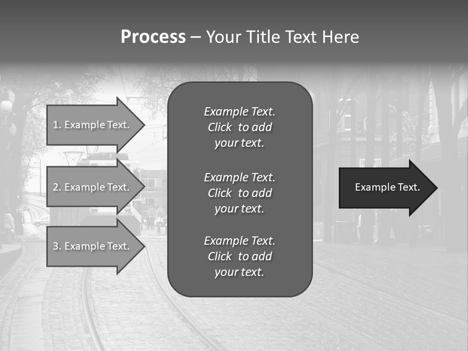 Downtown Electric Transportation PowerPoint Template