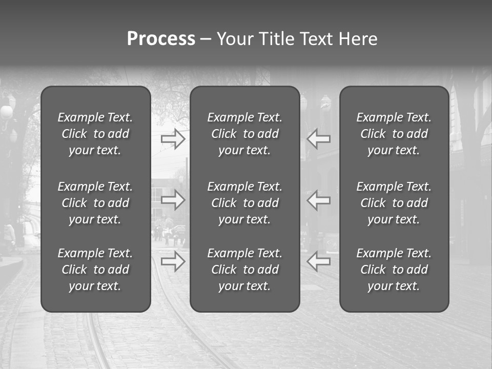 Downtown Electric Transportation PowerPoint Template