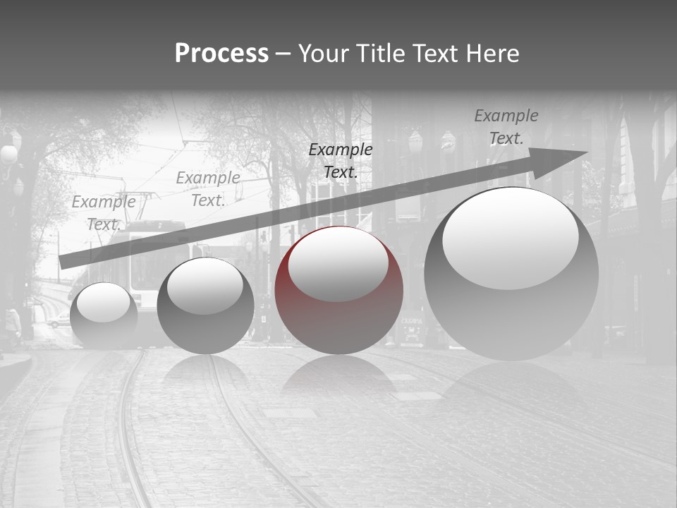 Downtown Electric Transportation PowerPoint Template