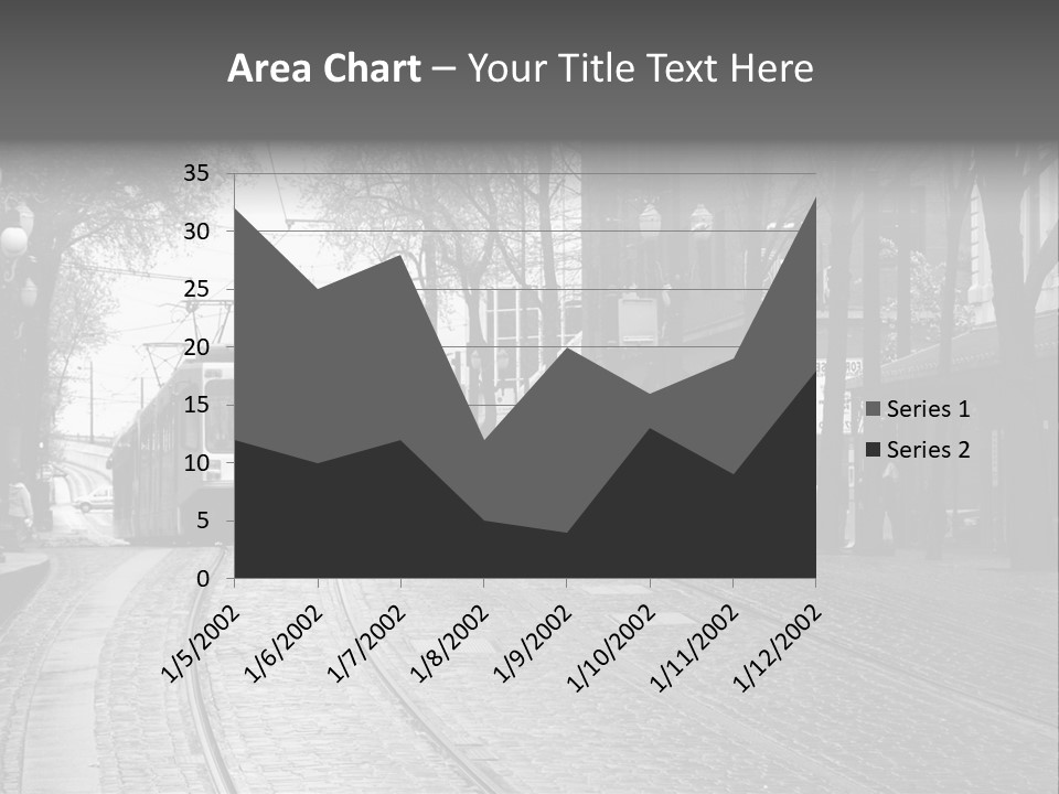 Downtown Electric Transportation PowerPoint Template