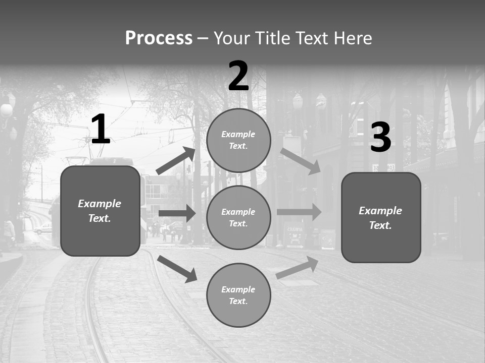 Downtown Electric Transportation PowerPoint Template