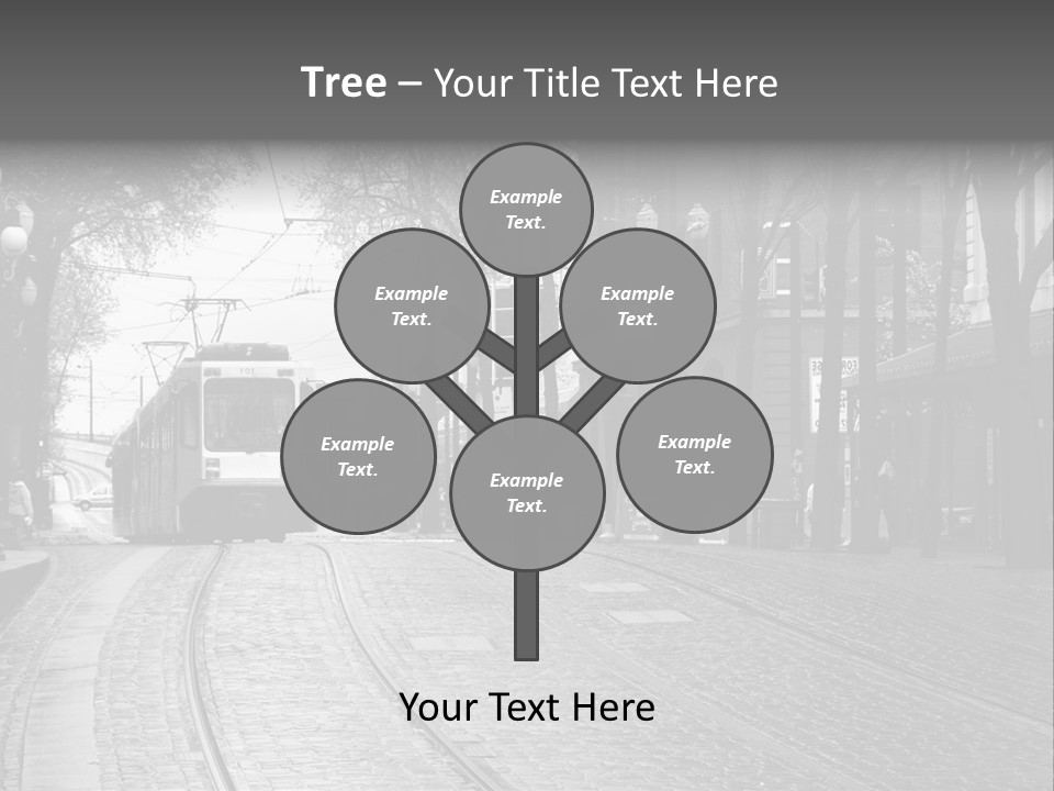 Downtown Electric Transportation PowerPoint Template