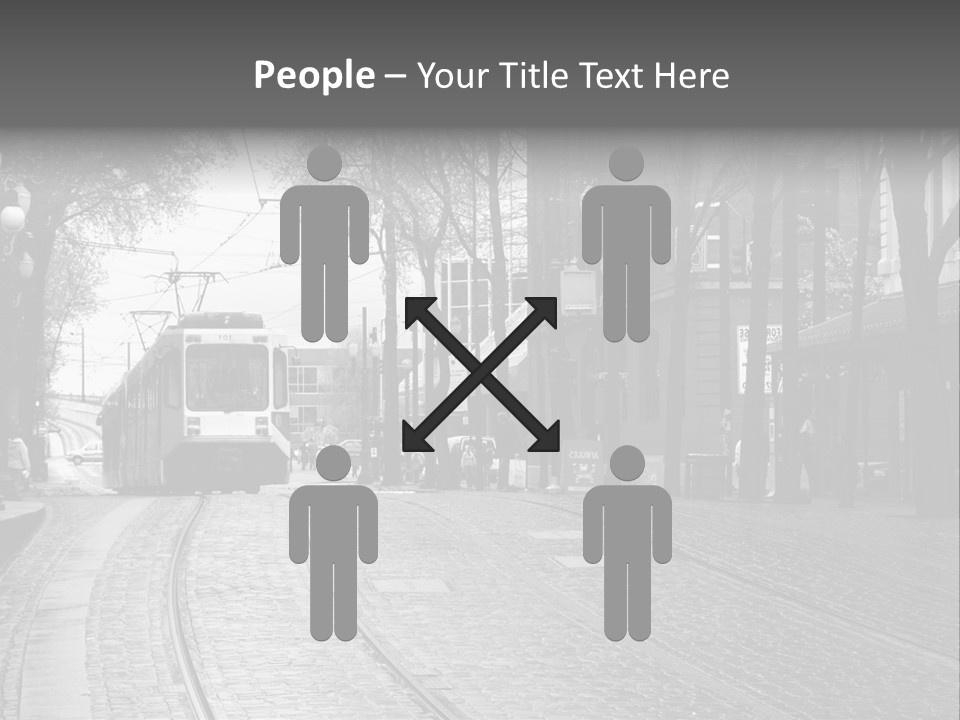 Downtown Electric Transportation PowerPoint Template