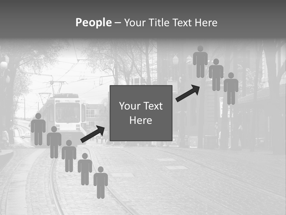 Downtown Electric Transportation PowerPoint Template