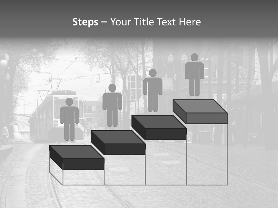 Downtown Electric Transportation PowerPoint Template