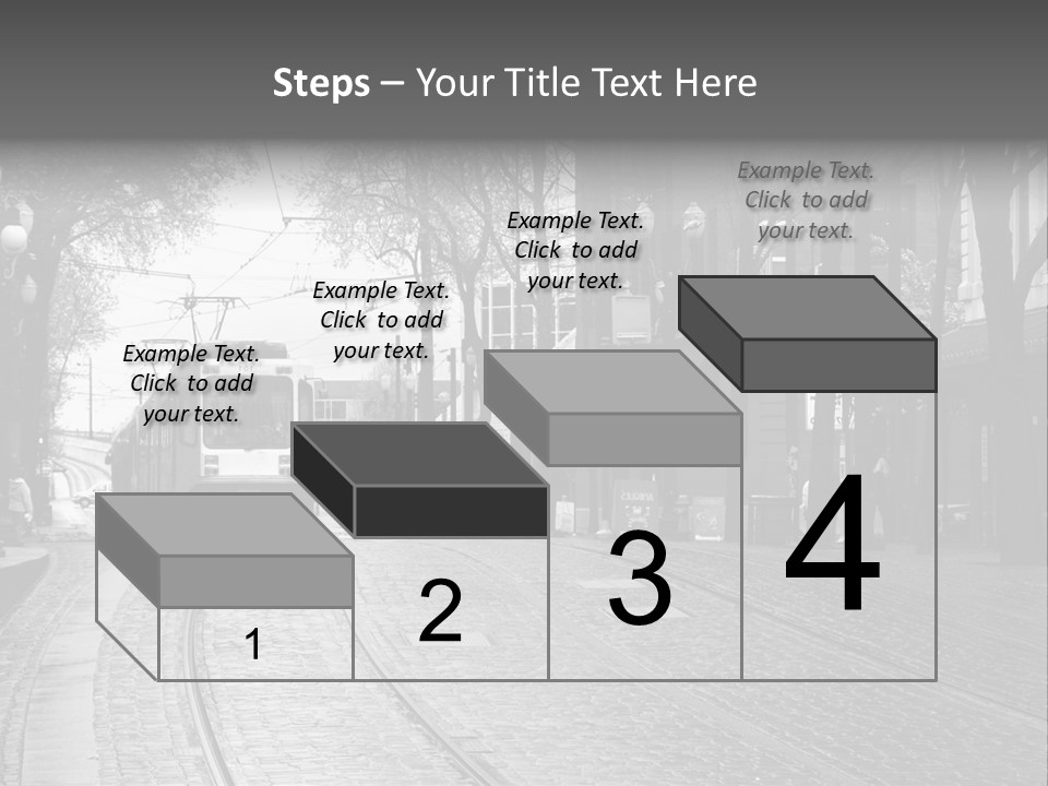 Downtown Electric Transportation PowerPoint Template
