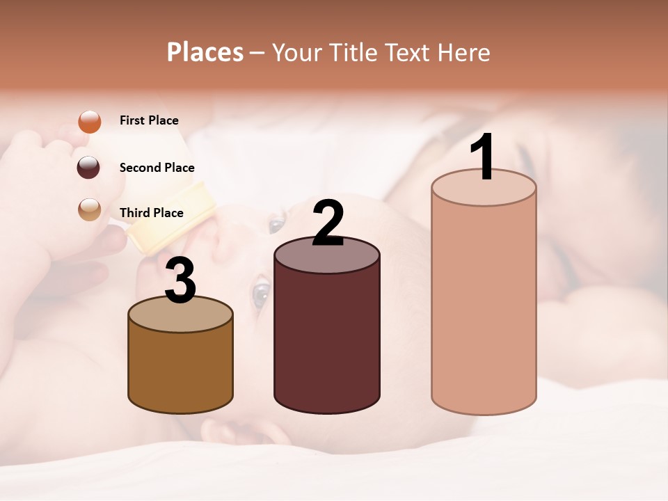 Woman Happiness Offspring PowerPoint Template