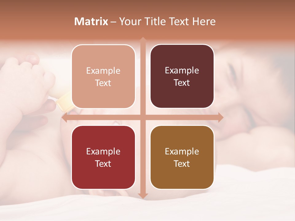 Woman Happiness Offspring PowerPoint Template