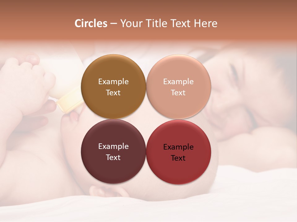 Woman Happiness Offspring PowerPoint Template