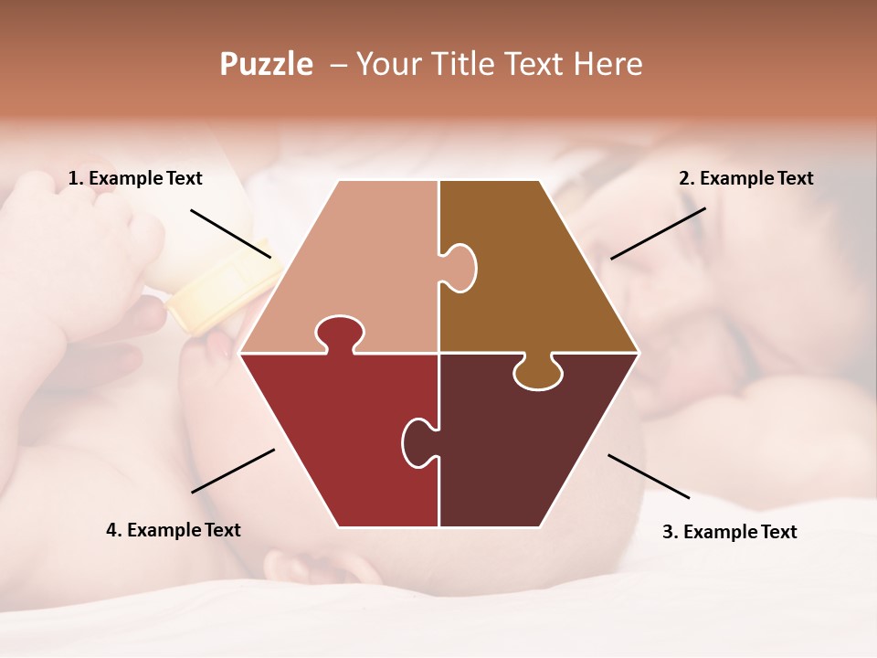 Woman Happiness Offspring PowerPoint Template