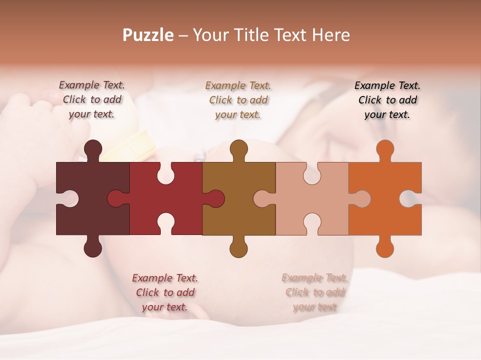 Woman Happiness Offspring PowerPoint Template