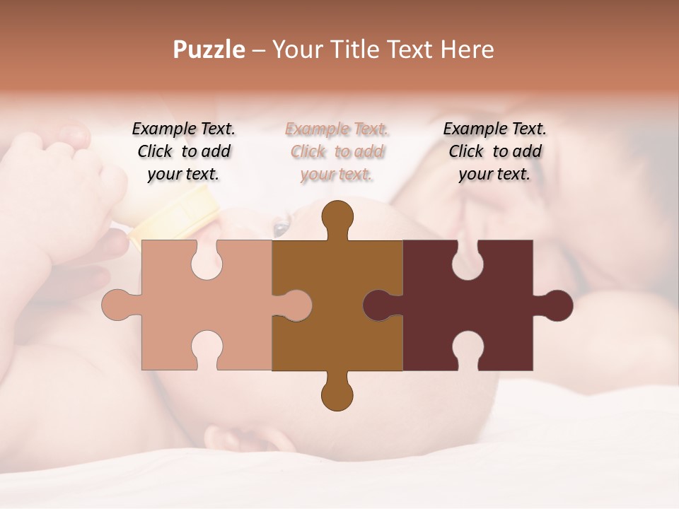 Woman Happiness Offspring PowerPoint Template