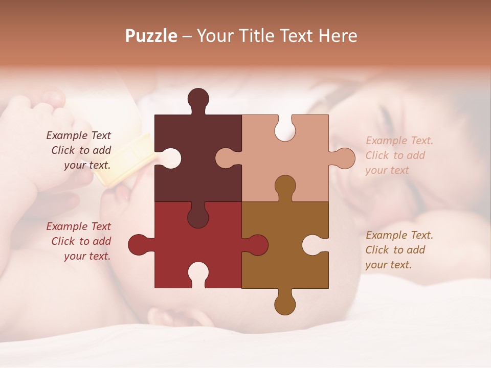 Woman Happiness Offspring PowerPoint Template