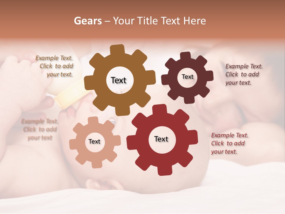 Woman Happiness Offspring PowerPoint Template