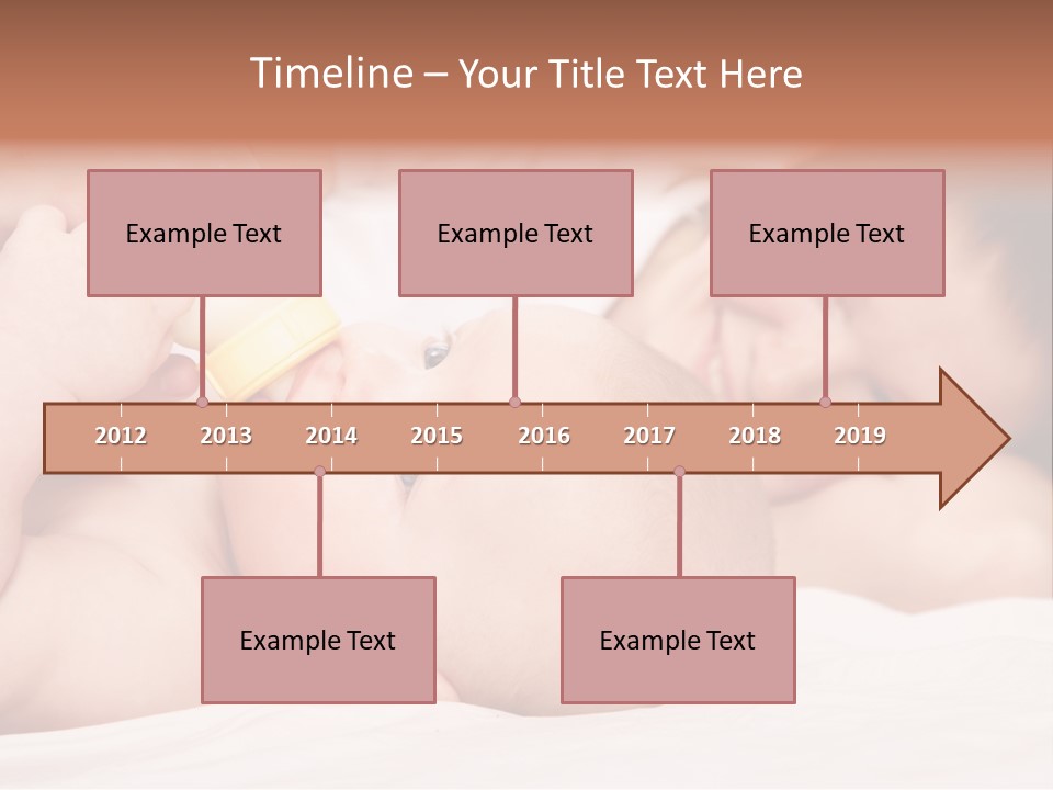 Woman Happiness Offspring PowerPoint Template