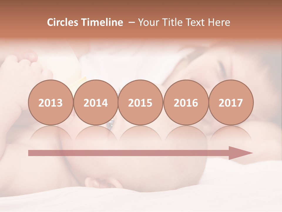 Woman Happiness Offspring PowerPoint Template