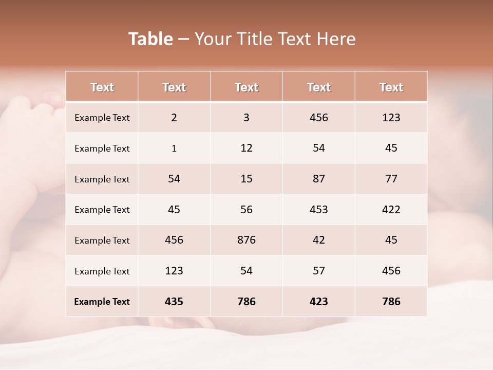 Woman Happiness Offspring PowerPoint Template