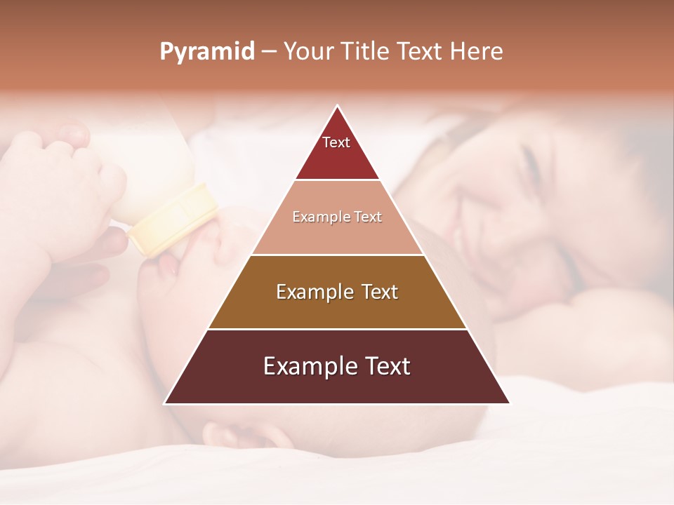 Woman Happiness Offspring PowerPoint Template