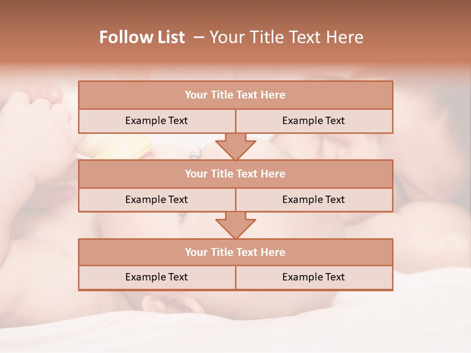 Woman Happiness Offspring PowerPoint Template