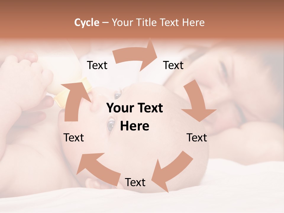 Woman Happiness Offspring PowerPoint Template