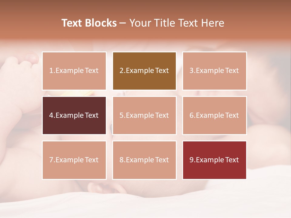 Woman Happiness Offspring PowerPoint Template