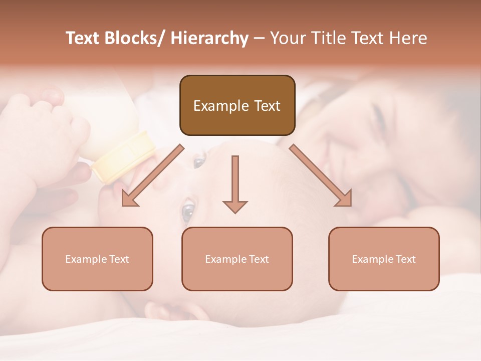 Woman Happiness Offspring PowerPoint Template