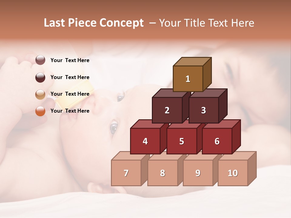 Woman Happiness Offspring PowerPoint Template