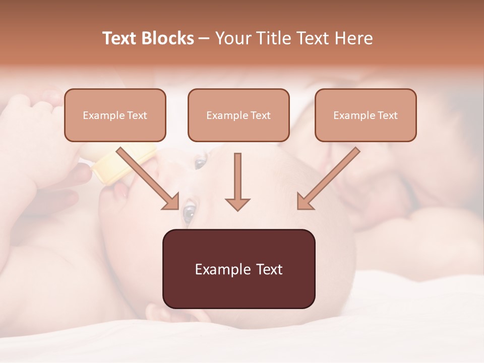 Woman Happiness Offspring PowerPoint Template