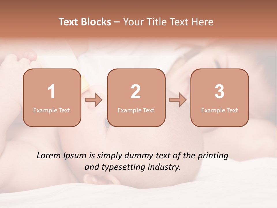 Woman Happiness Offspring PowerPoint Template