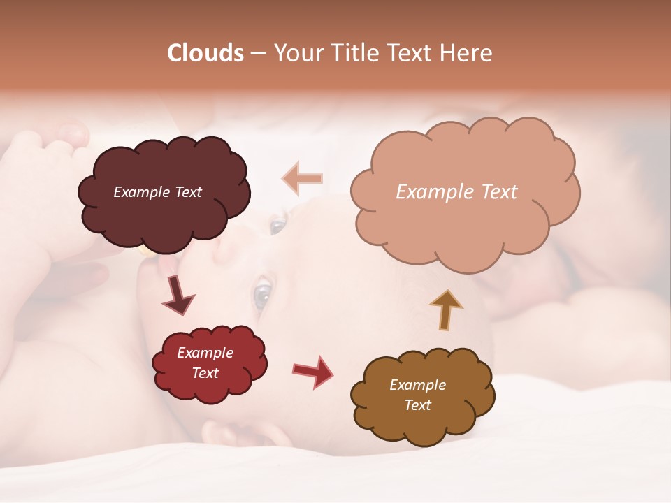 Woman Happiness Offspring PowerPoint Template