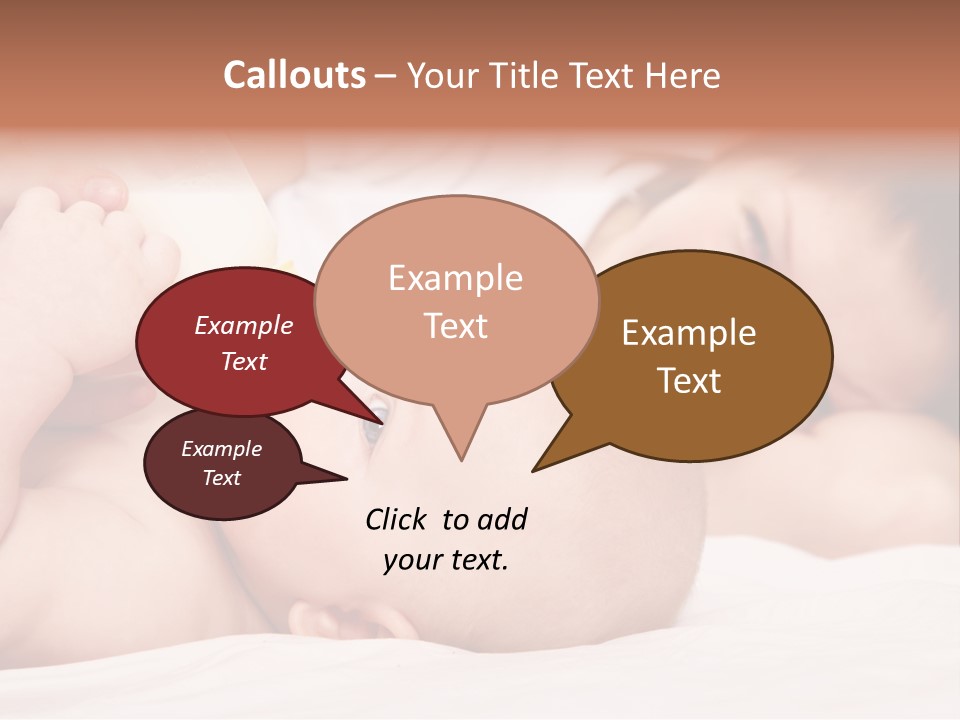 Woman Happiness Offspring PowerPoint Template