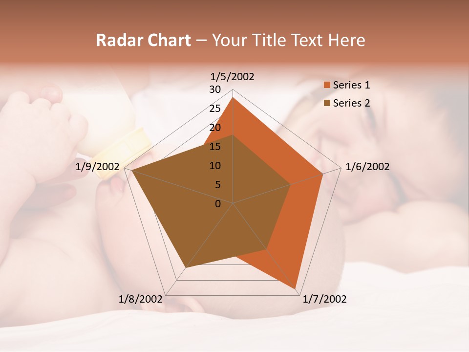 Woman Happiness Offspring PowerPoint Template