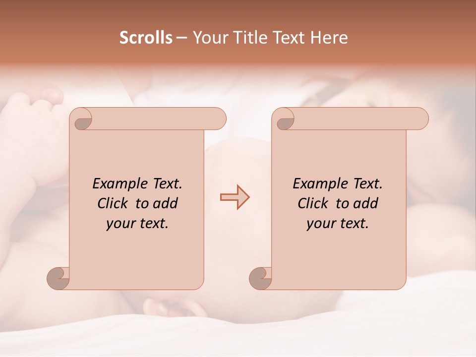 Woman Happiness Offspring PowerPoint Template