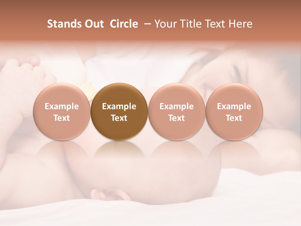 Woman Happiness Offspring PowerPoint Template