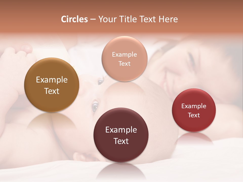 Woman Happiness Offspring PowerPoint Template