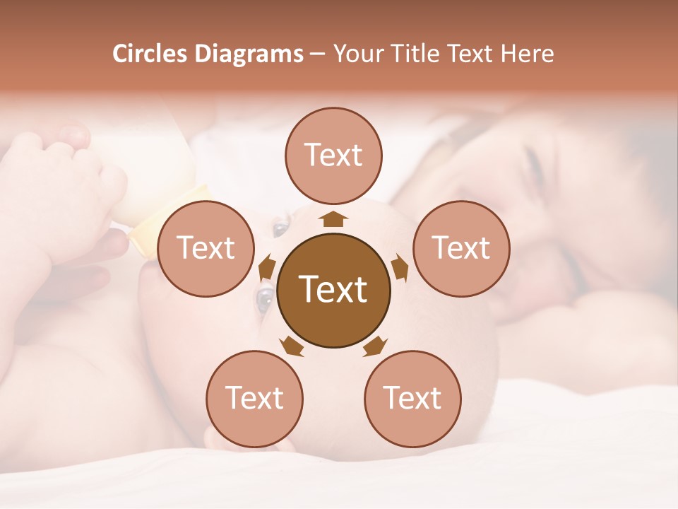 Woman Happiness Offspring PowerPoint Template