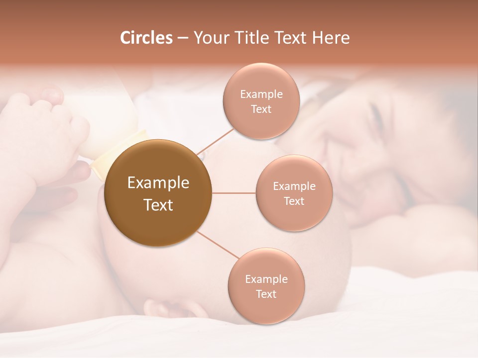 Woman Happiness Offspring PowerPoint Template