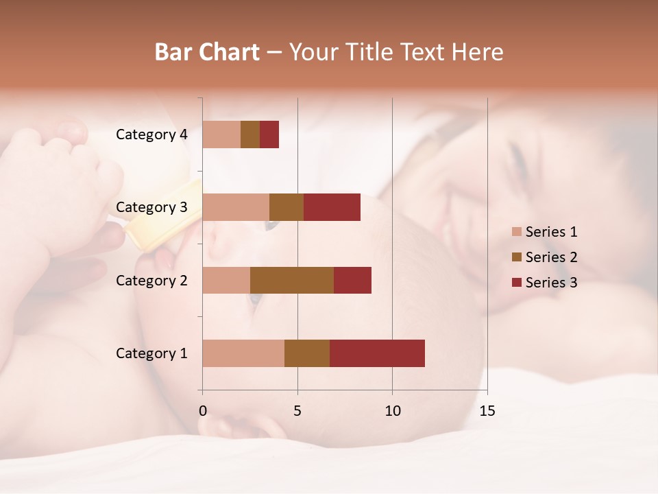 Woman Happiness Offspring PowerPoint Template