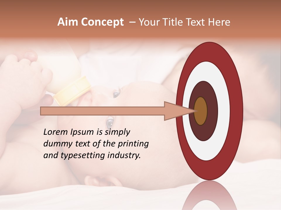 Woman Happiness Offspring PowerPoint Template