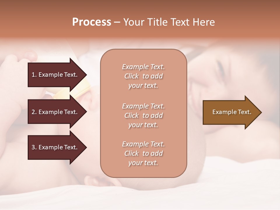 Woman Happiness Offspring PowerPoint Template