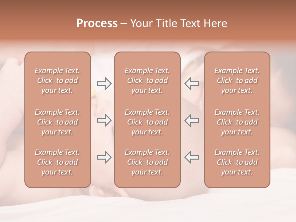 Woman Happiness Offspring PowerPoint Template