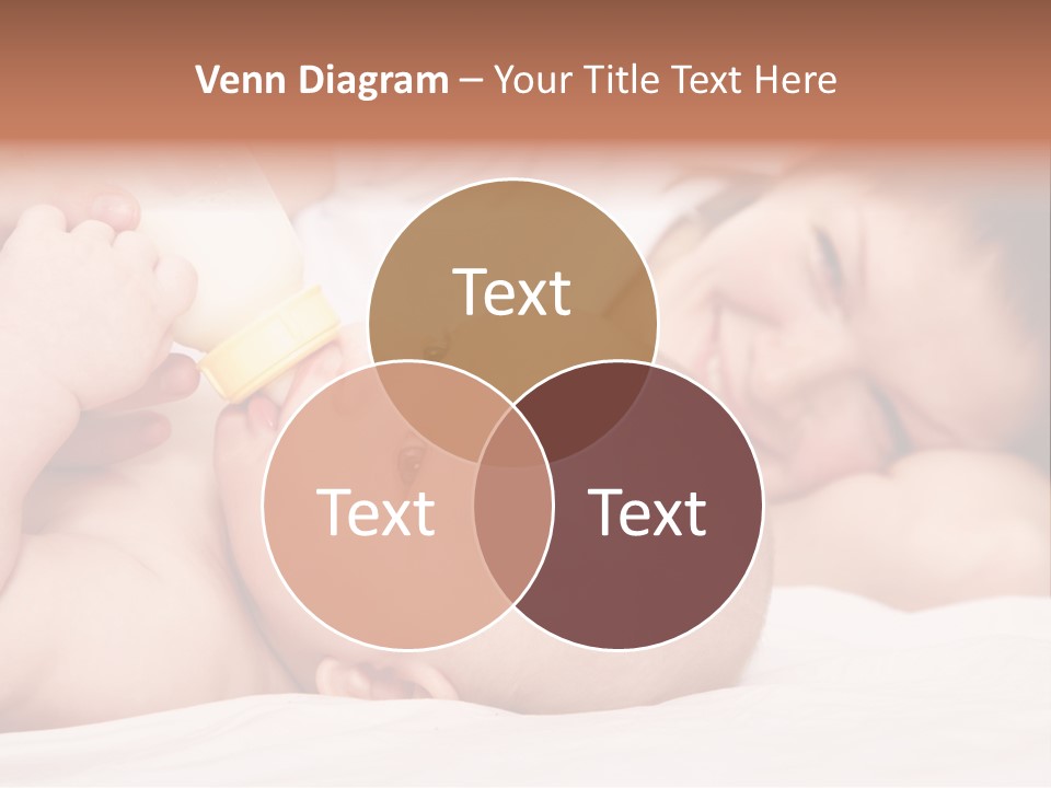 Woman Happiness Offspring PowerPoint Template
