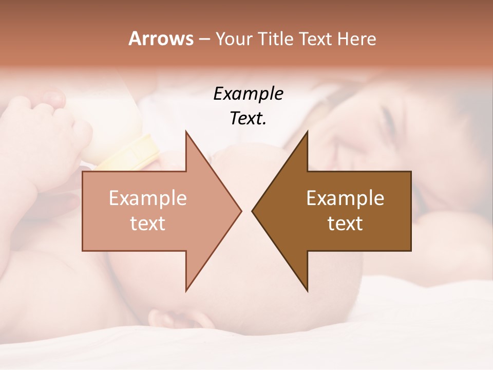 Woman Happiness Offspring PowerPoint Template