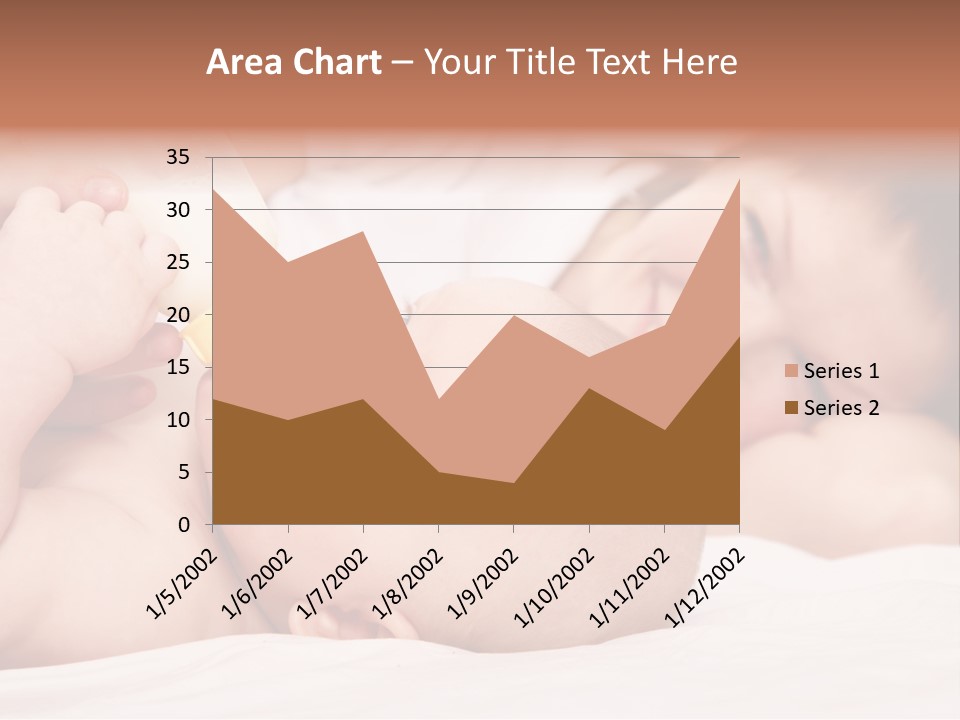 Woman Happiness Offspring PowerPoint Template