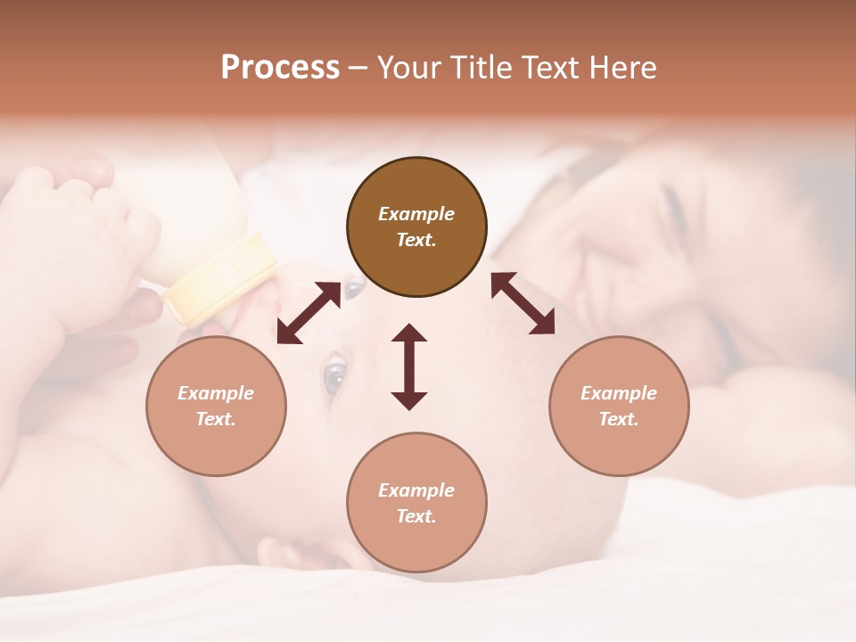 Woman Happiness Offspring PowerPoint Template