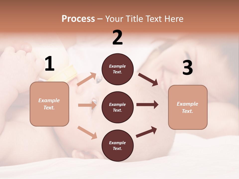 Woman Happiness Offspring PowerPoint Template