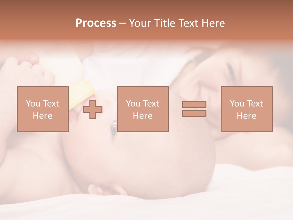 Woman Happiness Offspring PowerPoint Template